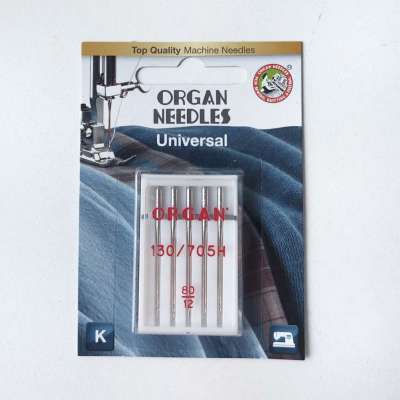 Иглы машинные универсальные ORGAN BLIS №80_комплект 5шт.